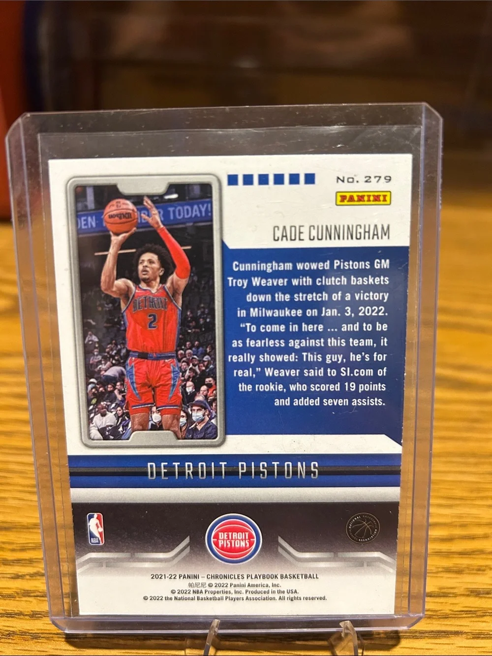 Cade Cunningham Detroit Pistons Rookie Card - NBA 75th anniversary